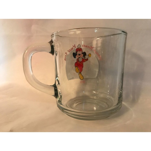 DISNEY-ANCHOR HOCKING "Mickey Mouse Club" 1955 Glass Mug/Cup *VINTAGE - Picture 4 of 10